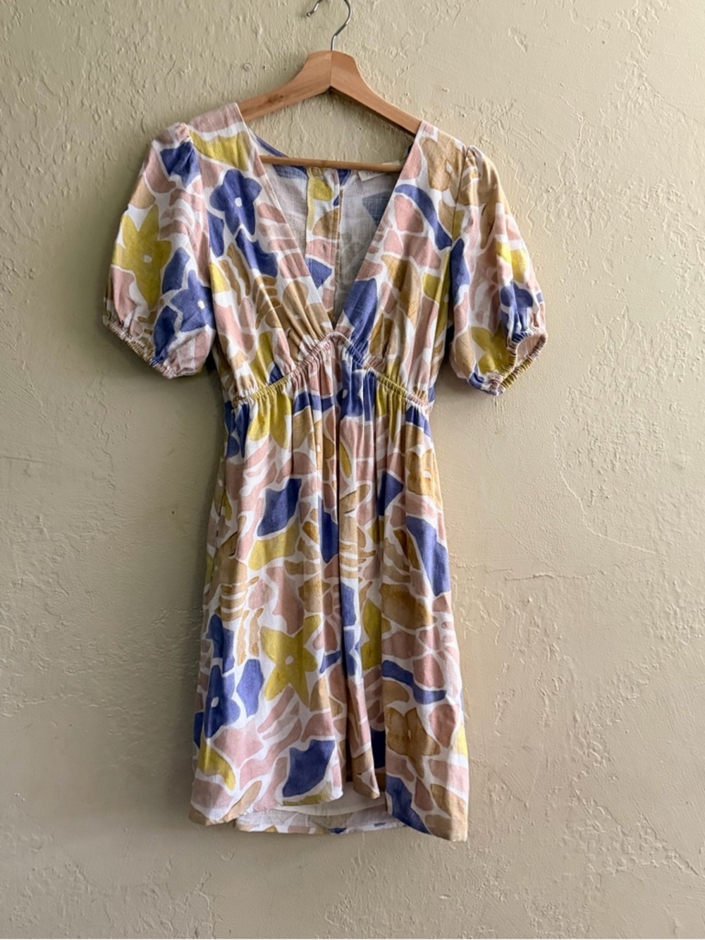 ILLA ILLA Pastel Multi Floral V-Neck Mini Dress